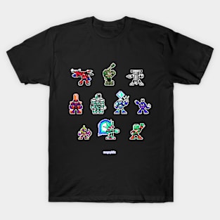 Mega Man Unlimited - Robot Masters Sprites T-Shirt